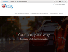 Tablet Screenshot of enfigcarstereo.com